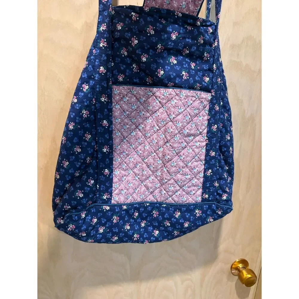large handmade quilted tote bag *READ